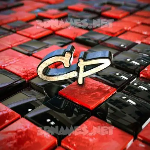 cp in Red Checkered style - 3D name wallpaper cp in Red Checkered style - 3D name wallpaper