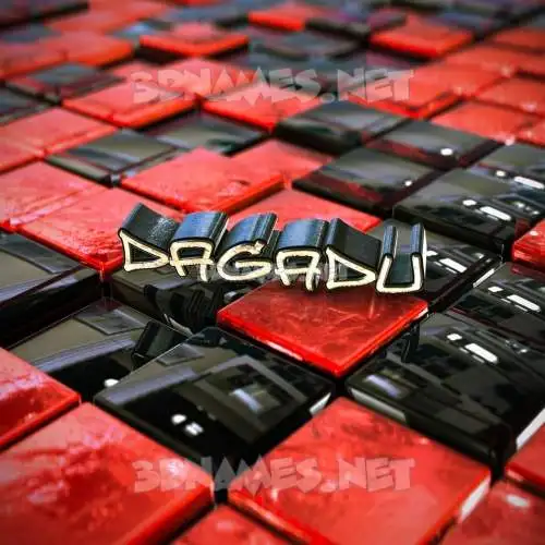 dagadu in Red Checkered style - 3D name wallpaper dagadu in Red Checkered style - 3D name wallpaper