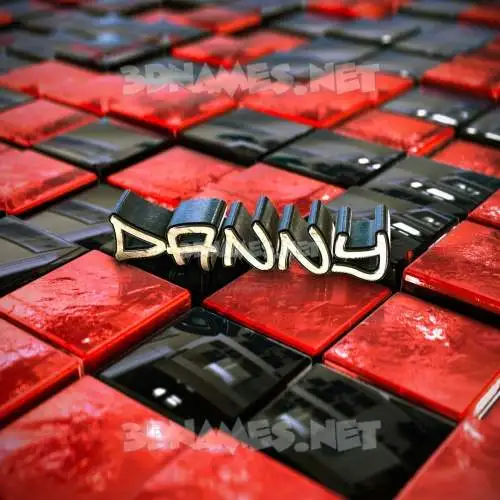 danny in Red Checkered style - 3D name wallpaper danny in Red Checkered style - 3D name wallpaper