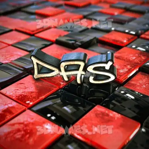 das in Red Checkered style - 3D name wallpaper das in Red Checkered style - 3D name wallpaper