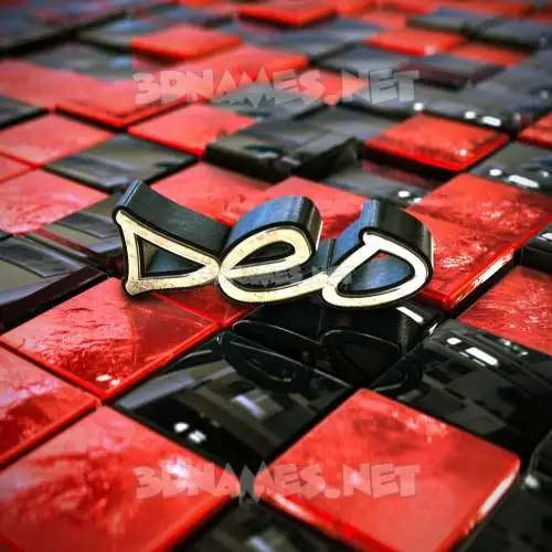 deo in Red Checkered style - 3D name wallpaper deo in Red Checkered style - 3D name wallpaper
