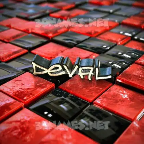 deval in Red Checkered style - 3D name wallpaper deval in Red Checkered style - 3D name wallpaper