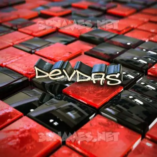 devdas in Red Checkered style - 3D name wallpaper devdas in Red Checkered style - 3D name wallpaper
