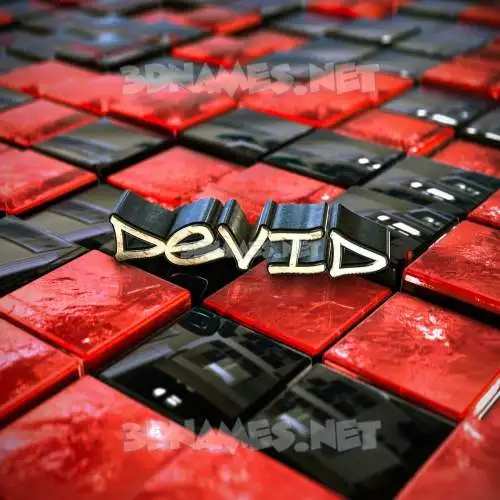 devid in Red Checkered style - 3D name wallpaper devid in Red Checkered style - 3D name wallpaper