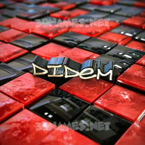 didem in Red Checkered style - 3D name wallpaper didem in Red Checkered style - 3D name wallpaper