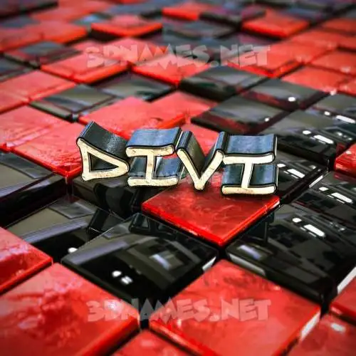 divi in Red Checkered style - 3D name wallpaper divi in Red Checkered style - 3D name wallpaper