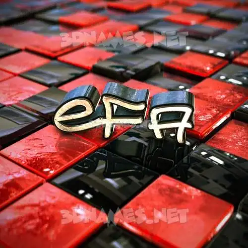efa in Red Checkered style - 3D name wallpaper efa in Red Checkered style - 3D name wallpaper