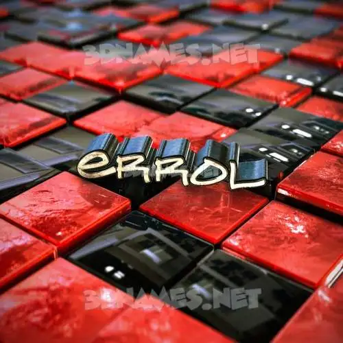 errol in Red Checkered style - 3D name wallpaper errol in Red Checkered style - 3D name wallpaper