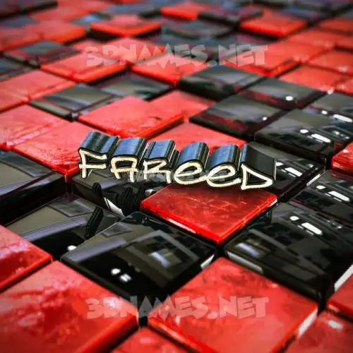 fareed in Red Checkered style - 3D name wallpaper fareed in Red Checkered style - 3D name wallpaper