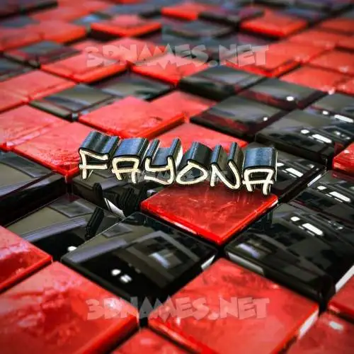 fayona in Red Checkered style - 3D name wallpaper fayona in Red Checkered style - 3D name wallpaper