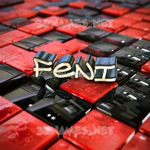 feni in Red Checkered style - 3D name wallpaper feni in Red Checkered style - 3D name wallpaper