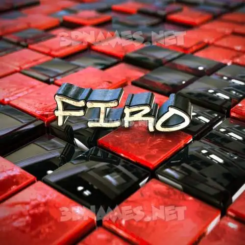 firo in Red Checkered style - 3D name wallpaper firo in Red Checkered style - 3D name wallpaper