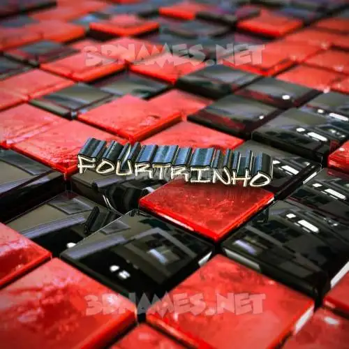 fourtrinho in Red Checkered style - 3D name wallpaper fourtrinho in Red Checkered style - 3D name wallpaper
