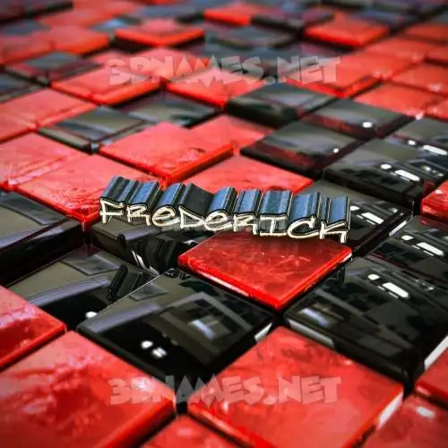frederick in Red Checkered style - 3D name wallpaper frederick in Red Checkered style - 3D name wallpaper