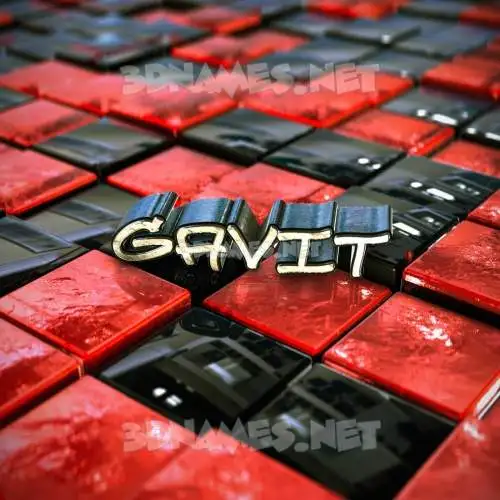 gavit in Red Checkered style - 3D name wallpaper gavit in Red Checkered style - 3D name wallpaper