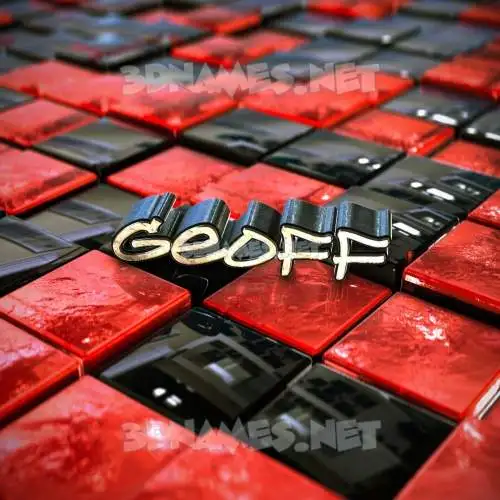 geoff in Red Checkered style - 3D name wallpaper geoff in Red Checkered style - 3D name wallpaper