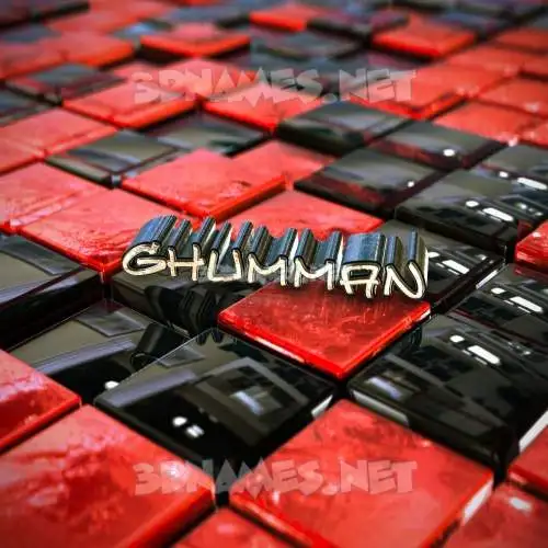 ghumman in Red Checkered style - 3D name wallpaper ghumman in Red Checkered style - 3D name wallpaper