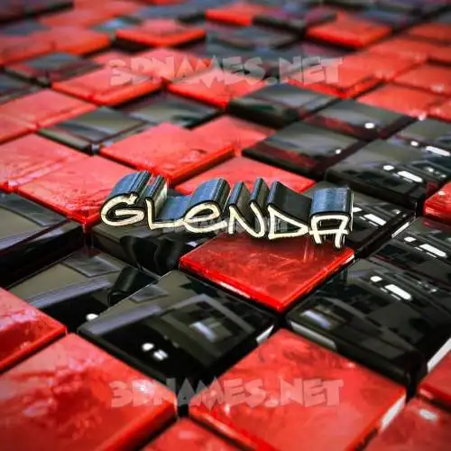 glenda in Red Checkered style - 3D name wallpaper glenda in Red Checkered style - 3D name wallpaper