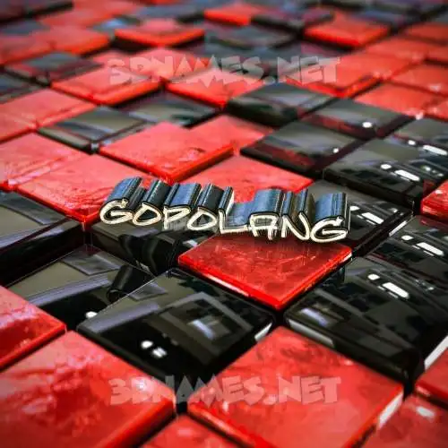 gopolang in Red Checkered style - 3D name wallpaper gopolang in Red Checkered style - 3D name wallpaper