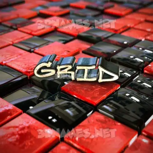 grid in Red Checkered style - 3D name wallpaper grid in Red Checkered style - 3D name wallpaper