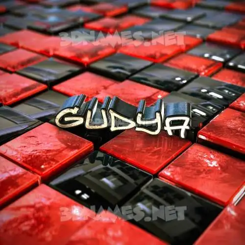 gudya in Red Checkered style - 3D name wallpaper gudya in Red Checkered style - 3D name wallpaper