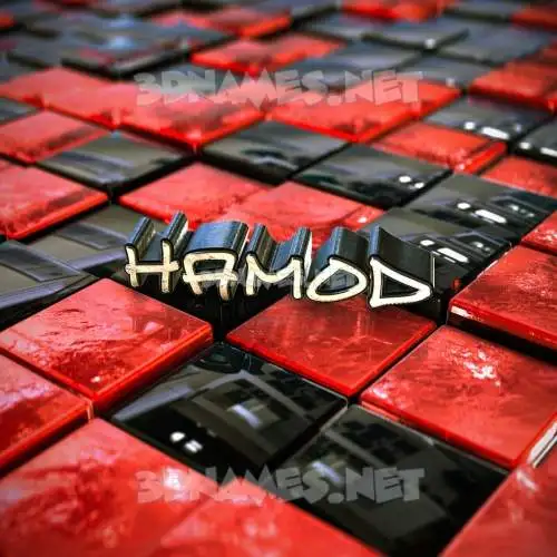 hamod in Red Checkered style - 3D name wallpaper hamod in Red Checkered style - 3D name wallpaper