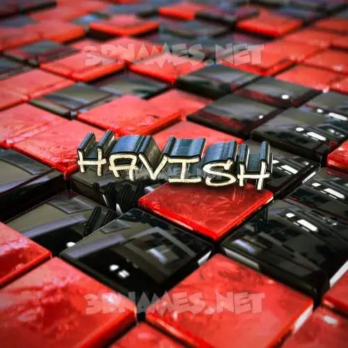 havish in Red Checkered style - 3D name wallpaper havish in Red Checkered style - 3D name wallpaper