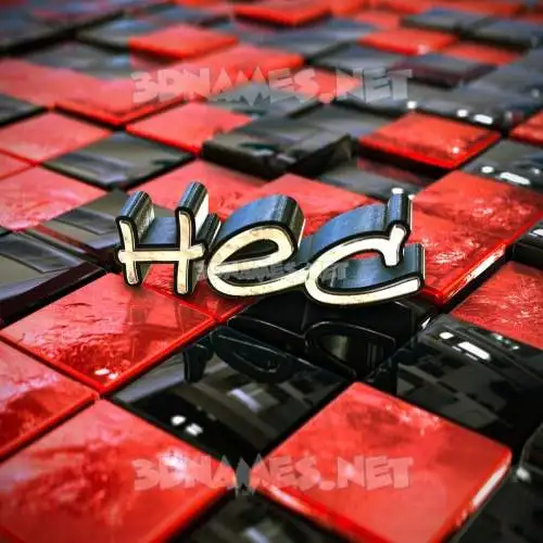hec in Red Checkered style - 3D name wallpaper hec in Red Checkered style - 3D name wallpaper