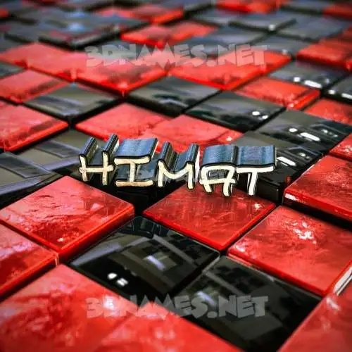 himat in Red Checkered style - 3D name wallpaper himat in Red Checkered style - 3D name wallpaper
