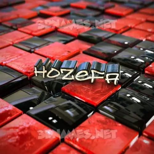 hozefa in Red Checkered style - 3D name wallpaper hozefa in Red Checkered style - 3D name wallpaper
