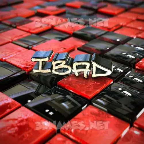 ibad in Red Checkered style - 3D name wallpaper ibad in Red Checkered style - 3D name wallpaper