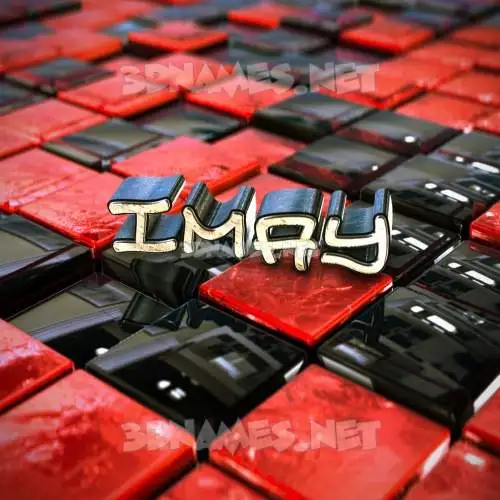 imay in Red Checkered style - 3D name wallpaper imay in Red Checkered style - 3D name wallpaper