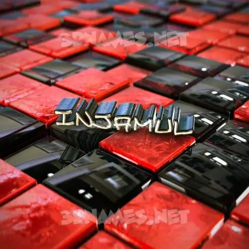 injamul in Red Checkered style - 3D name wallpaper injamul in Red Checkered style - 3D name wallpaper