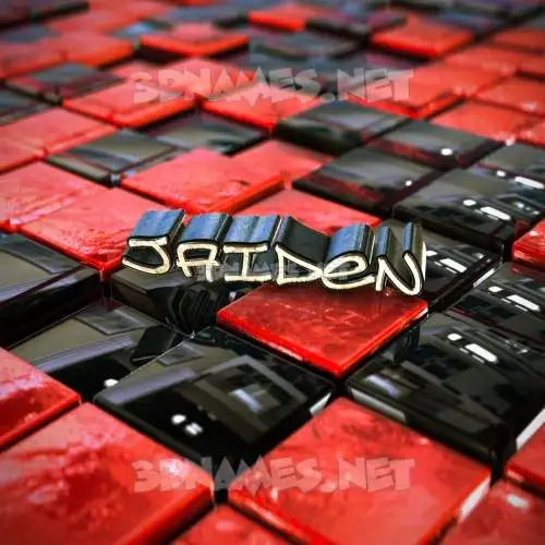 jaiden in Red Checkered style - 3D name wallpaper jaiden in Red Checkered style - 3D name wallpaper