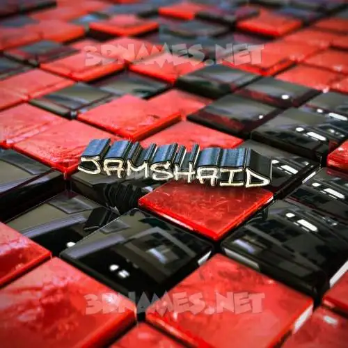 jamshaid in Red Checkered style - 3D name wallpaper jamshaid in Red Checkered style - 3D name wallpaper