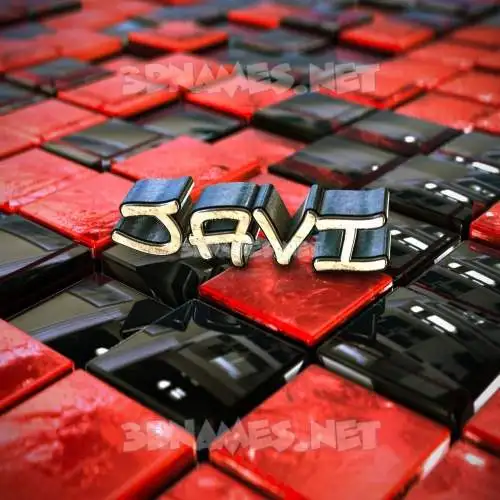 javi in Red Checkered style - 3D name wallpaper javi in Red Checkered style - 3D name wallpaper