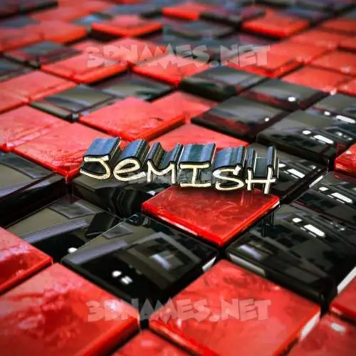 jemish in Red Checkered style - 3D name wallpaper jemish in Red Checkered style - 3D name wallpaper