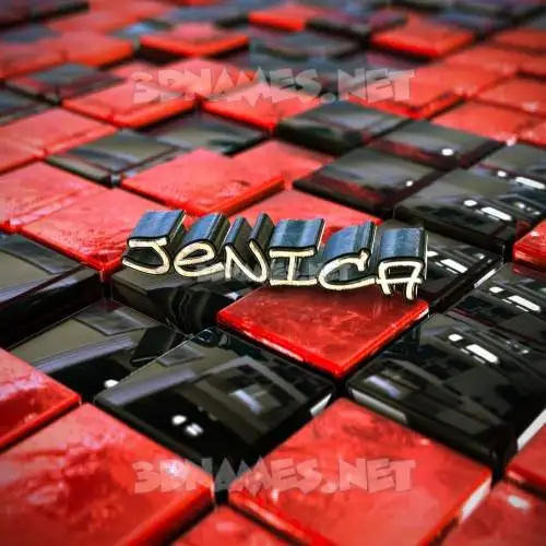 jenica in Red Checkered style - 3D name wallpaper jenica in Red Checkered style - 3D name wallpaper