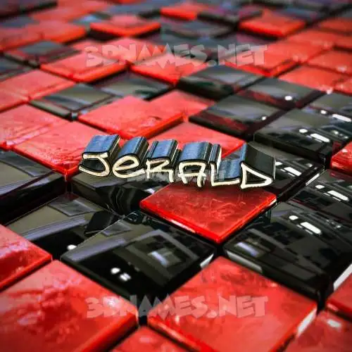 jerald in Red Checkered style - 3D name wallpaper jerald in Red Checkered style - 3D name wallpaper