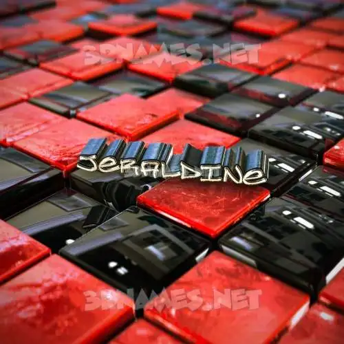 jeraldine in Red Checkered style - 3D name wallpaper jeraldine in Red Checkered style - 3D name wallpaper