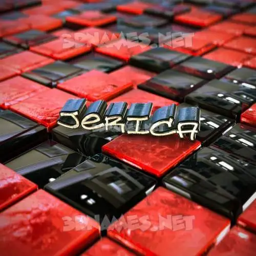 jerica in Red Checkered style - 3D name wallpaper jerica in Red Checkered style - 3D name wallpaper
