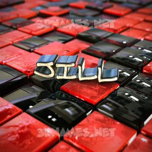 jill in Red Checkered style - 3D name wallpaper jill in Red Checkered style - 3D name wallpaper