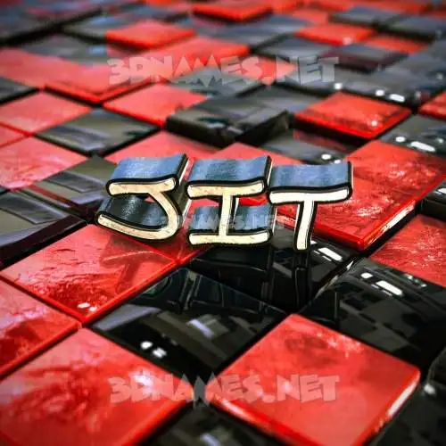 jit in Red Checkered style - 3D name wallpaper jit in Red Checkered style - 3D name wallpaper