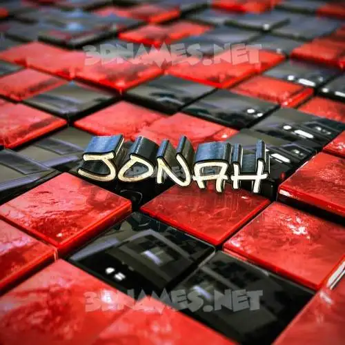 jonah in Red Checkered style - 3D name wallpaper jonah in Red Checkered style - 3D name wallpaper