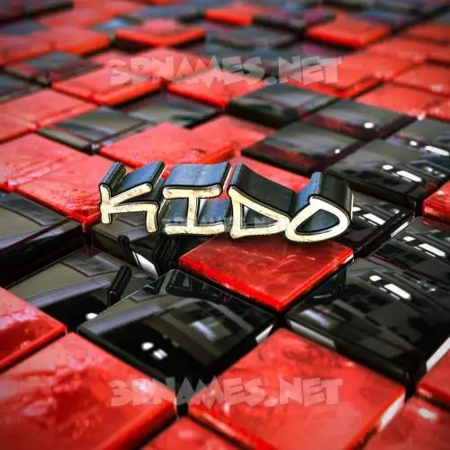 kido in Red Checkered style - 3D name wallpaper kido in Red Checkered style - 3D name wallpaper