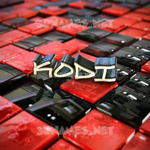 kodi in Red Checkered style - 3D name wallpaper kodi in Red Checkered style - 3D name wallpaper