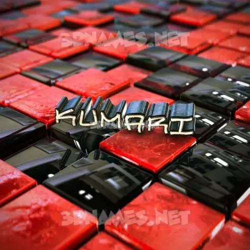 kumari in Red Checkered style - 3D name wallpaper kumari in Red Checkered style - 3D name wallpaper