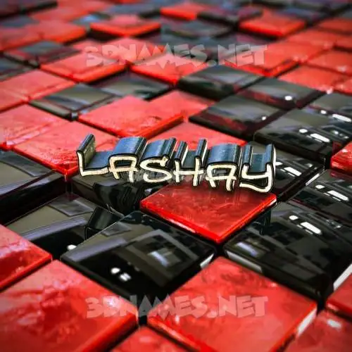 lashay in Red Checkered style - 3D name wallpaper lashay in Red Checkered style - 3D name wallpaper
