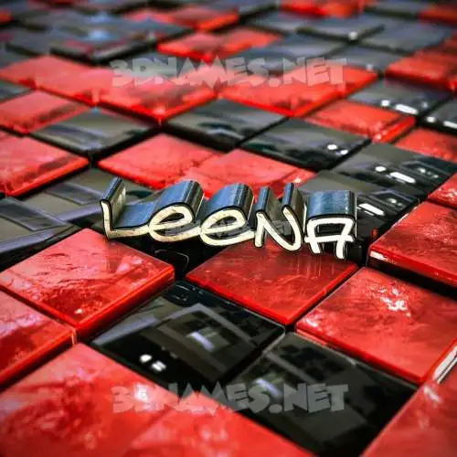 leena in Red Checkered style - 3D name wallpaper leena in Red Checkered style - 3D name wallpaper