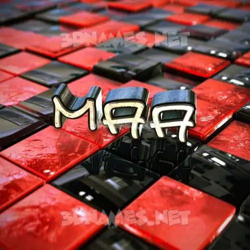 maa in Red Checkered style - 3D name wallpaper maa in Red Checkered style - 3D name wallpaper